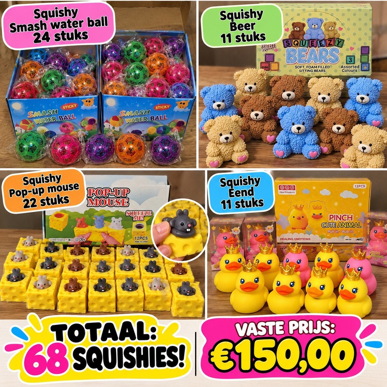 Partij Squishies, Ophalen of Verzenden, Nieuw