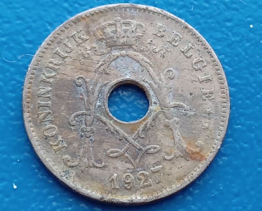 België 10 centimes - 1927 (FRA), Postzegels en Munten, Ophalen of Verzenden, Overig, Losse munt