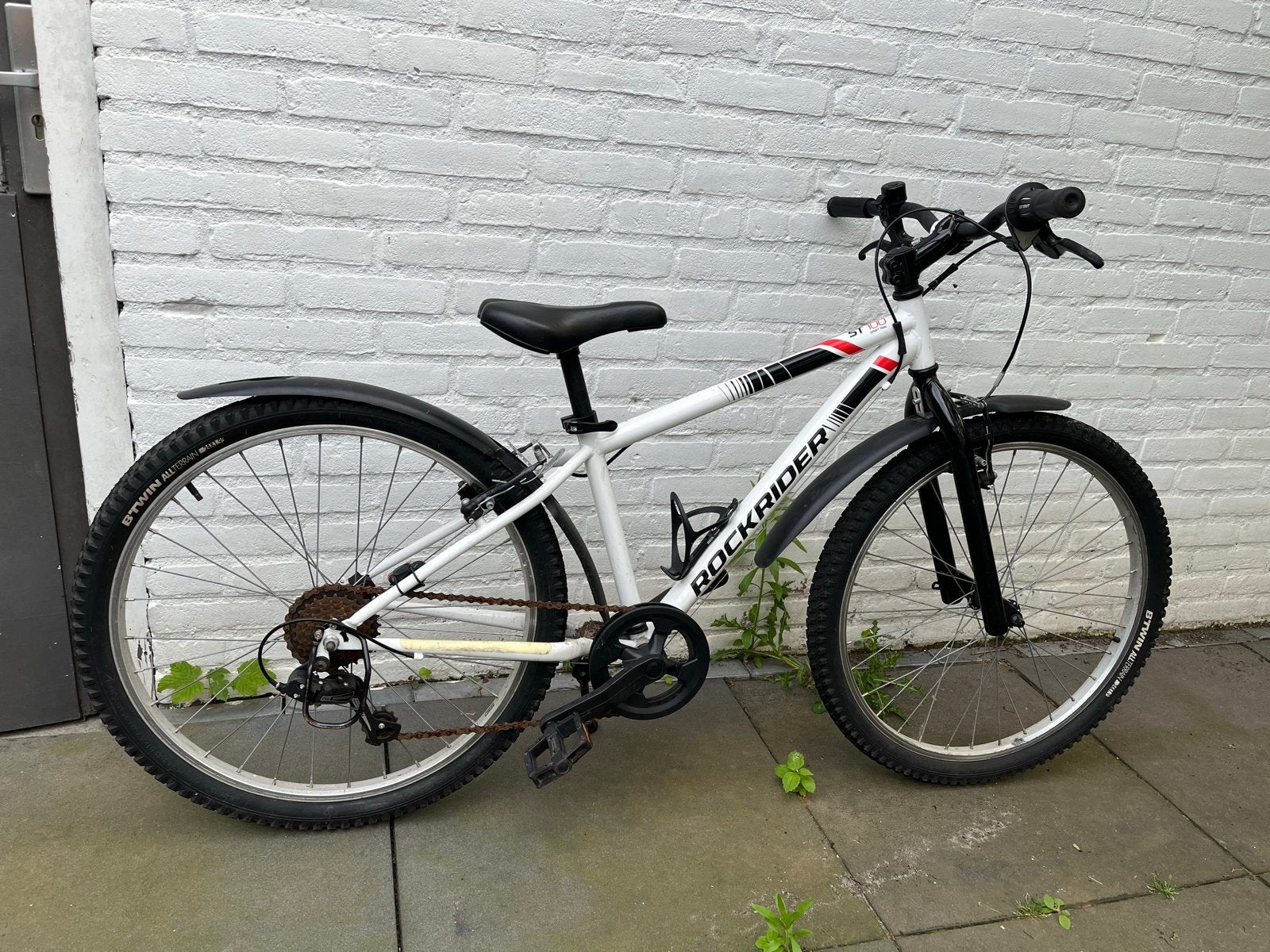 Rockrider Mountainbike - Wit/Zwart, Fietsen en Brommers, Fietsen | Mountainbikes en ATB, Overige merken, Gebruikt, 49 tot 53 cm