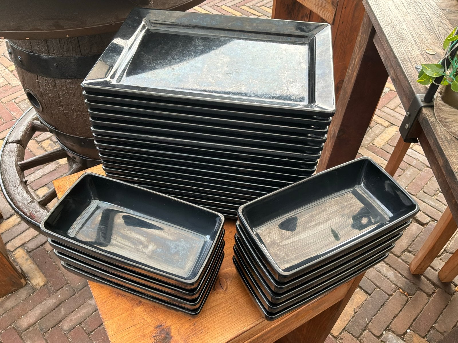 Truyts Import Melamine Schalen en Borden Set, Kunststof, Gebruikt, Overige merken, Ophalen of Verzenden