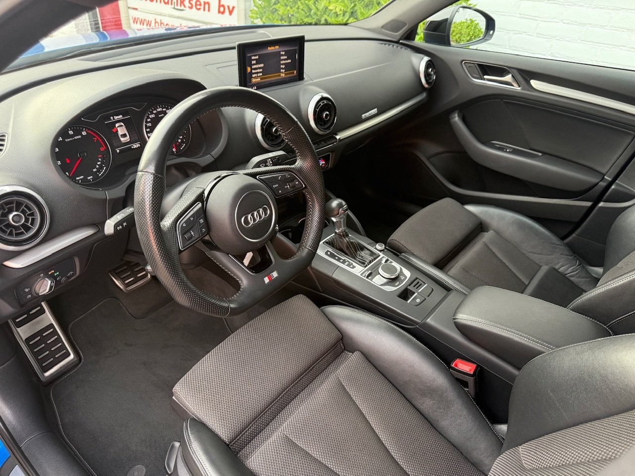 Audi A3 Limousine 2.0 TFSI 190pk S tronic quattro S Line Edi, Auto's, 1380 kg, Gebruikt, 1984 cc, Blauw