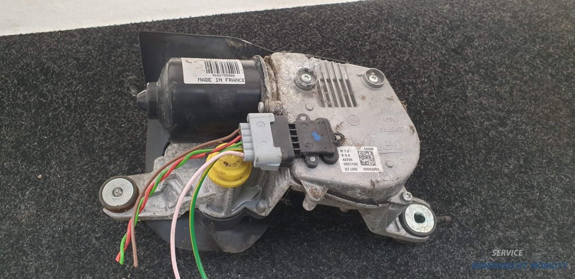 Ruitenwissermotor C5 III Citroen bestuurderskant 9682755580, Gebruikt, Citroën, Stellantis N.V., Ophalen of Verzenden