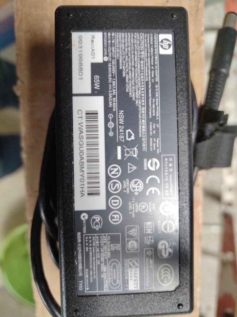 HP 65W AC Adapter - Zonder netsnoer, Ophalen of Verzenden, Gebruikt, HP