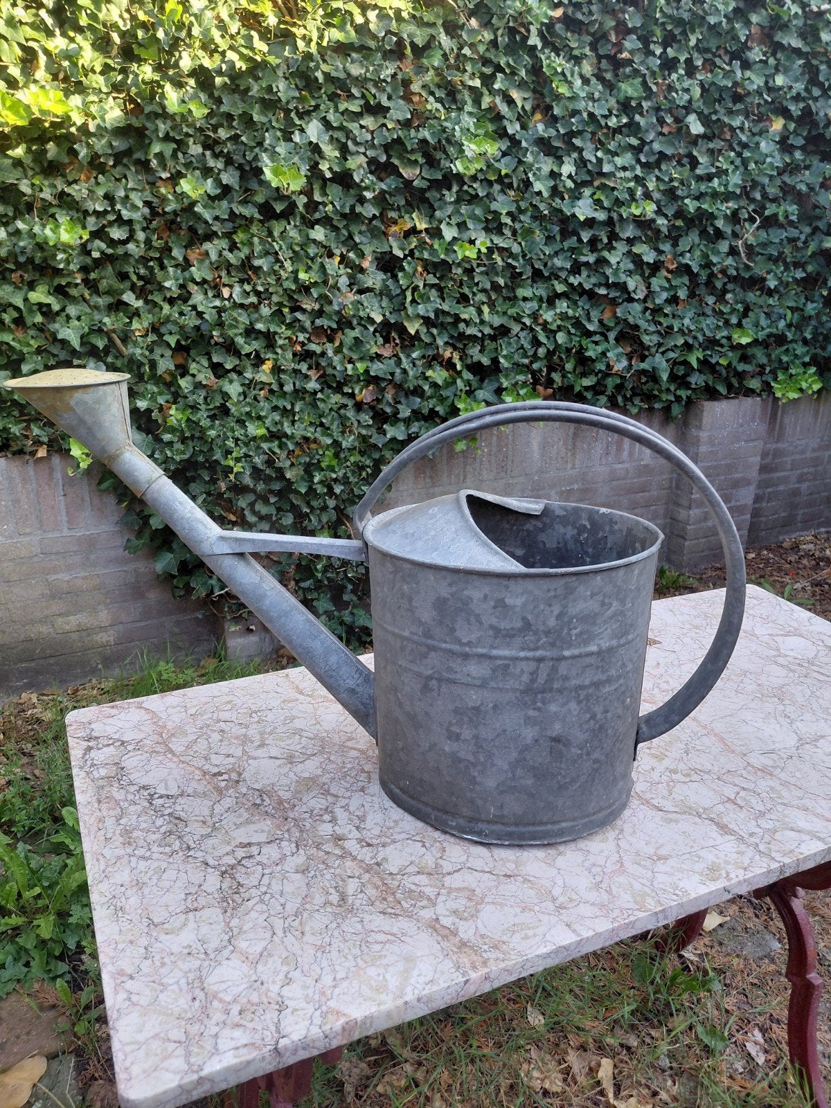 Vintage Zinken Gieter - 10 liter Tuinitem lekdicht, Ophalen of Verzenden, Zo goed als nieuw, Metaal
