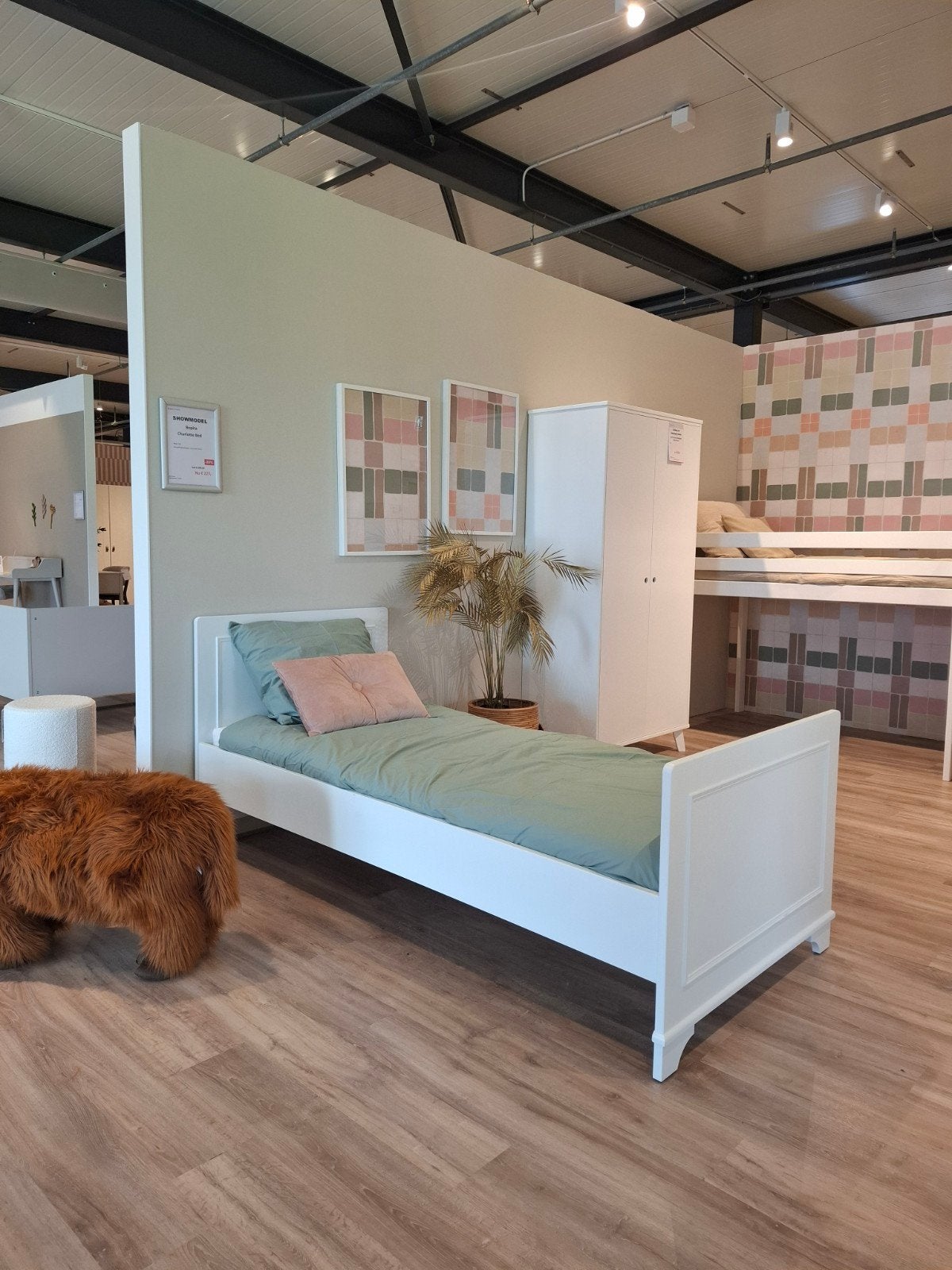 Bopita Charlotte Bed Wit 90 x 200, Huis en Inrichting, Ophalen, 90 cm, Eenpersoons, Wit