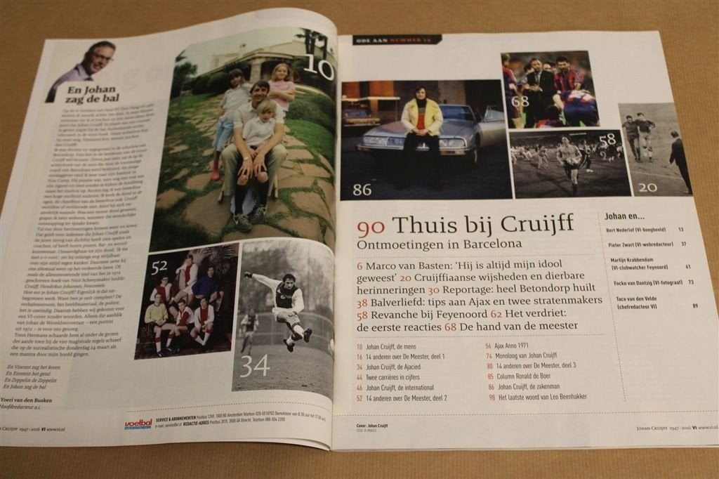 VI Ode aan Nummer 14 — Johan Cruijff Special 2016, -, -, Ophalen of Verzenden, Zo goed als nieuw