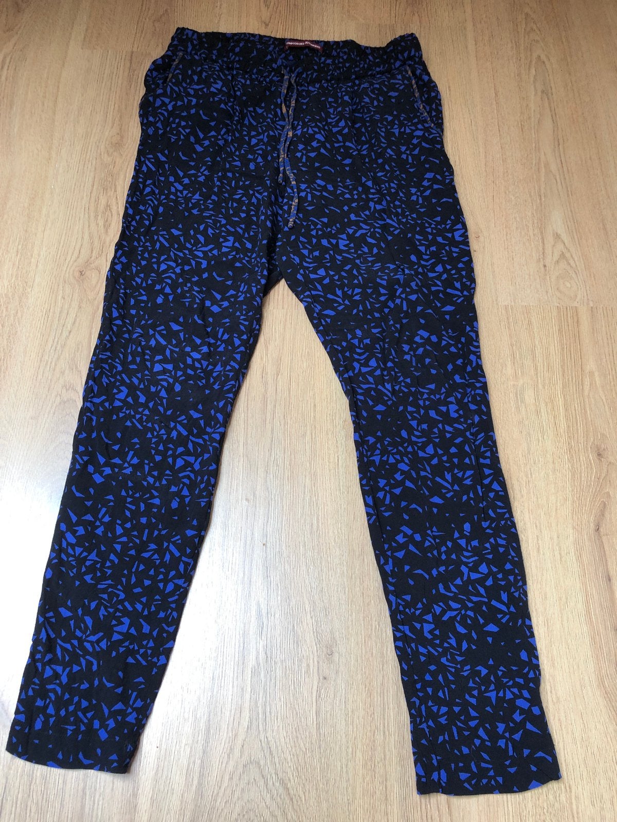 Comptoir des cotonniers blauw zwarte soepelvallende broek m, Maat 38/40 (M), Blauw, Ophalen of Verzenden, Zo goed als nieuw