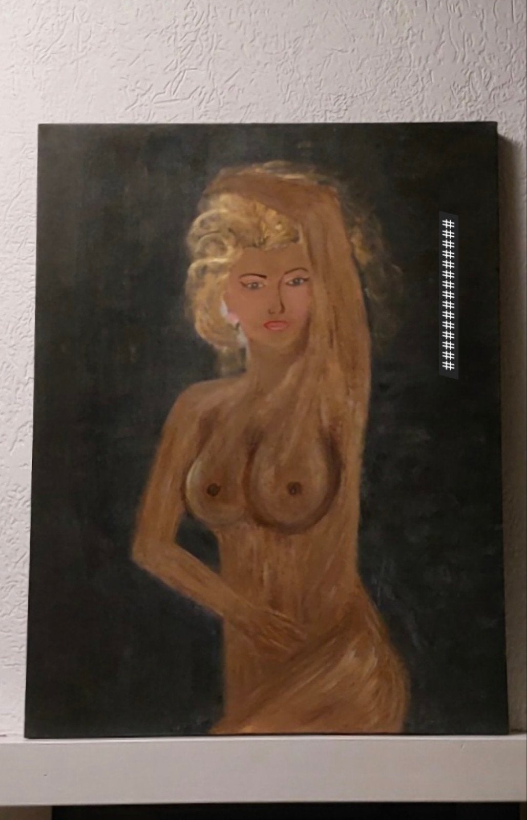 Prachtige Modern Kunst
schilderij-Heel mooie Blonde Dame, Ophalen of Verzenden