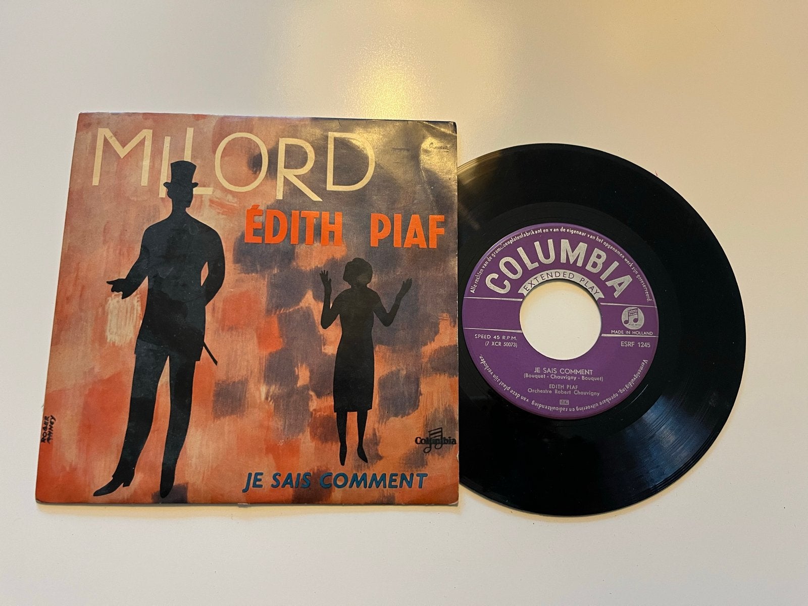 Edith Piaf - Milord / Je Sais Comment (EP, 1959), Cd's en Dvd's, Gebruikt, Verzenden, Overige genres, 7 inch