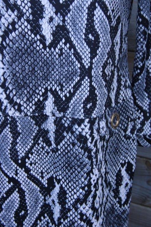 Jurk zwart/ beige snake Batida mt 3 (40) Vaste prijs, Maat 38/40 (M), Zwart, Ophalen of Verzenden, Zo goed als nieuw