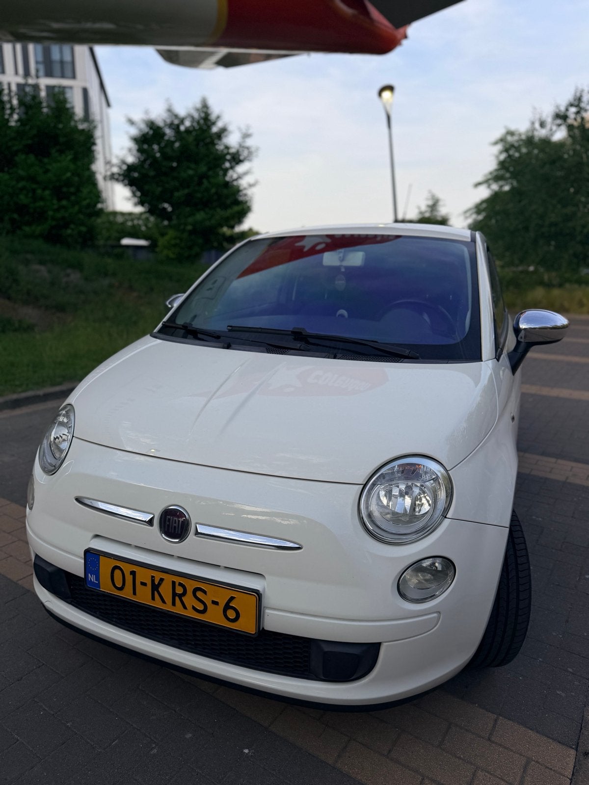 Fiat 500 1.2 AUT 51KW 2010 Wit, 1242 cc, 4 cilinders, Wit, Origineel Nederlands