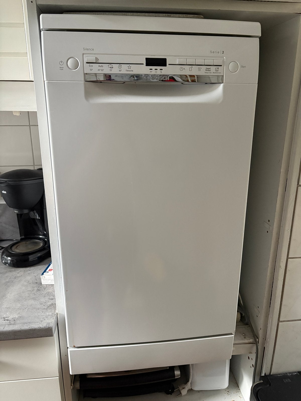 Bosch Vaatwasser - 45cm breed, Witgoed en Apparatuur, Vaatwasmachines, Ophalen, Minder dan 45 cm, Eco programma, Minder dan 10 liter