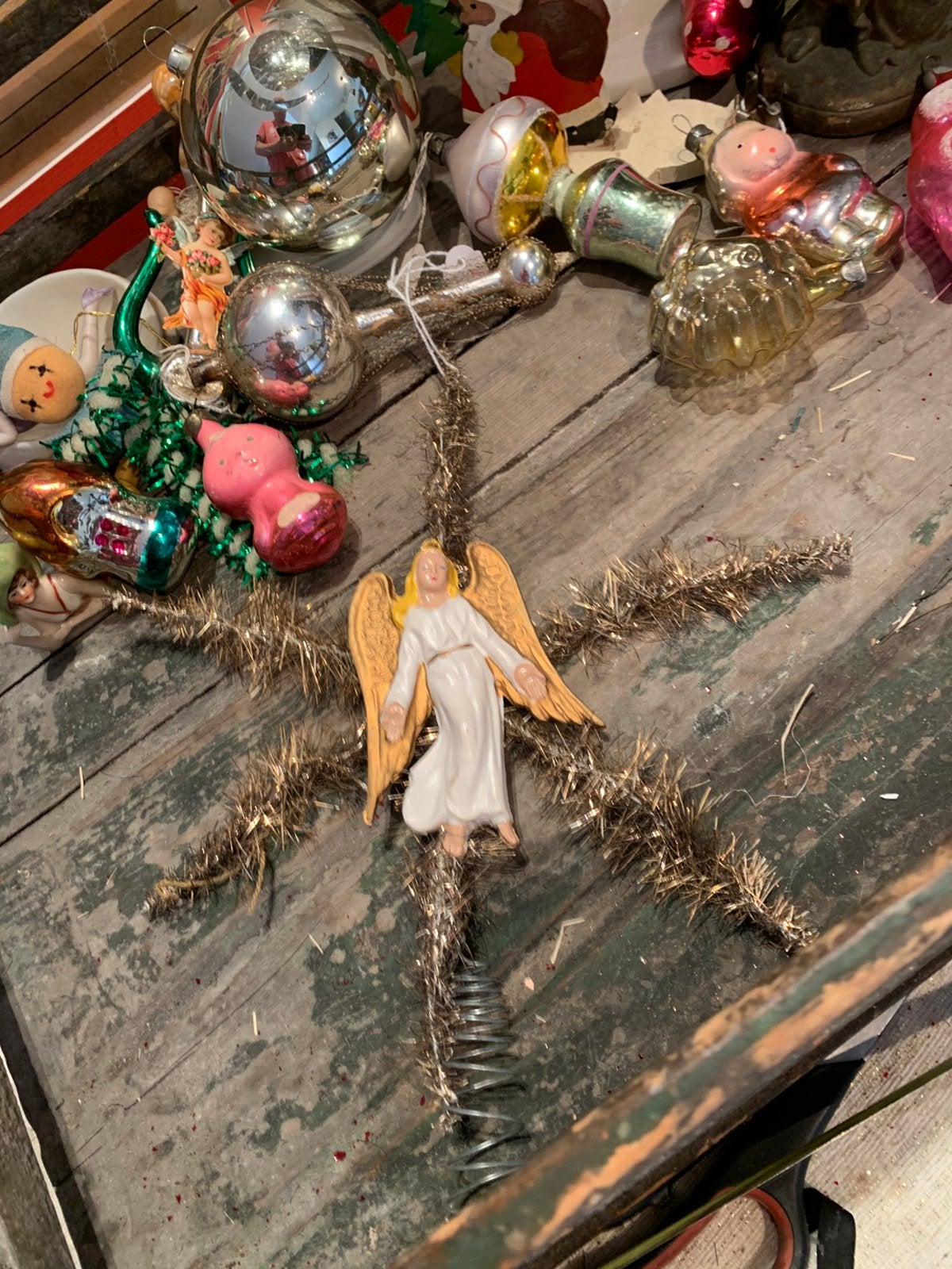 #kerst kerstboom tinsel piek, T, Ophalen of Verzenden, Zo goed als nieuw, N