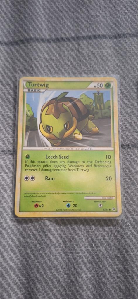 Pokémon kaarten: Turtwig en Grotle, Ophalen of Verzenden, Gebruikt, Meerdere kaarten