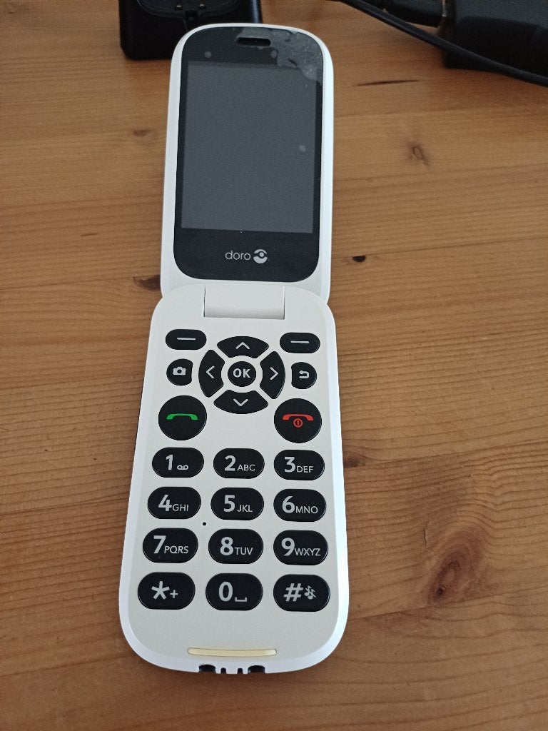 telefoonDoro 7060 Senioren telefoon., Gebruikt, Overige modellen, Zwart, Fysiek toetsenbord