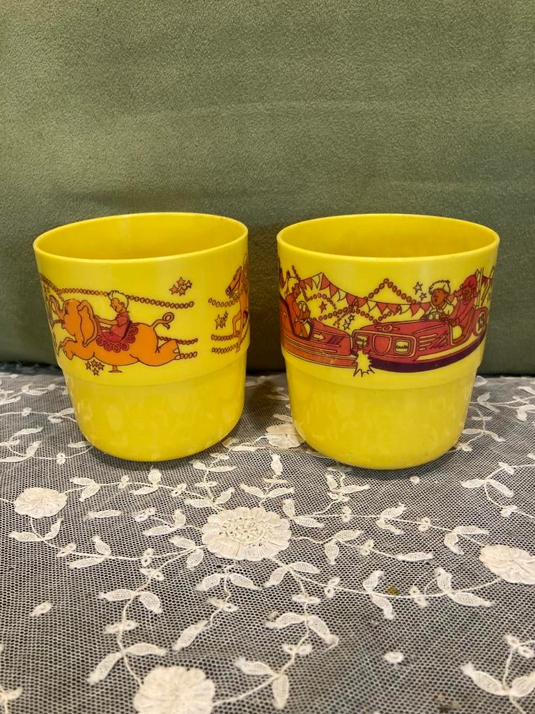 Vintage kinderbeker (120324), Ophalen of Verzenden, Gebruikt, Overige materialen, Overige stijlen