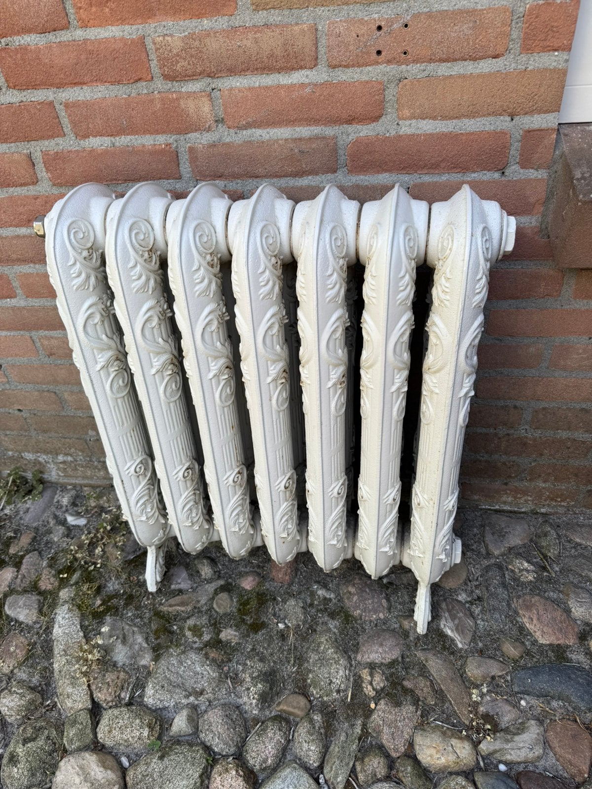 Jaren 50 design radiator gietijzer, Doe-het-zelf en Verbouw, Verwarming en Radiatoren, Ophalen, 30 tot 80 cm, Gebruikt, Radiator