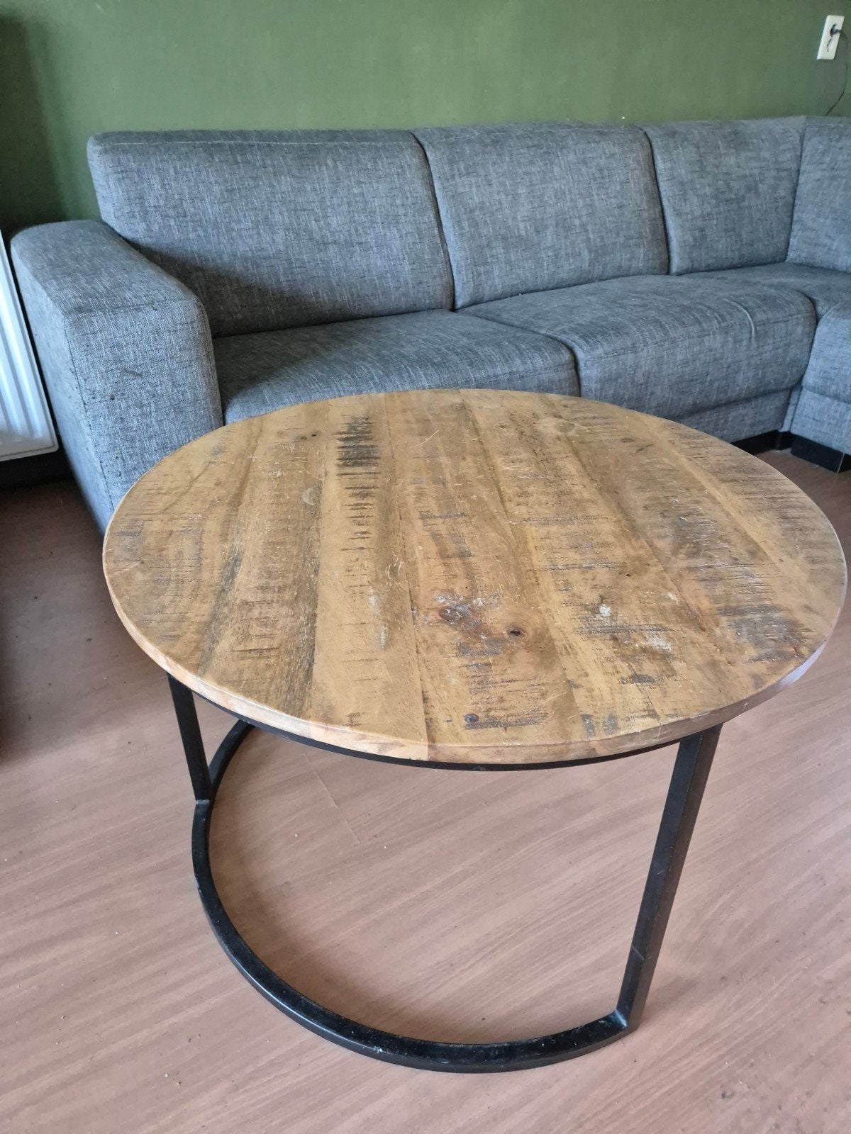 salontafel rond 76 x 47 H, Ophalen, 50 tot 100 cm, Rond, 50 tot 100 cm