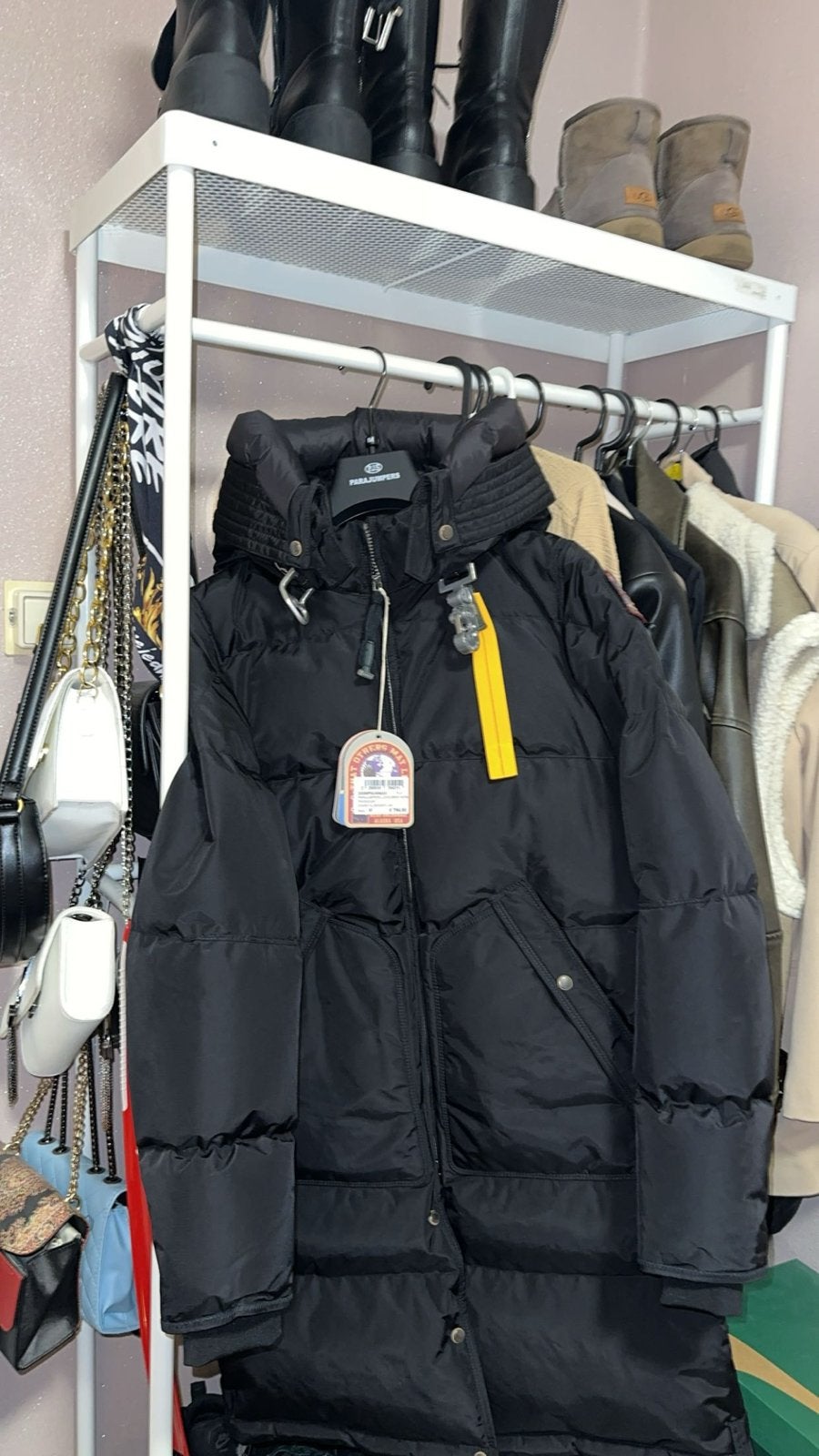 Parajumpers Long Bear Woman Origineel - Zwart - Maat M, Kleding | Dames, Ophalen, Nieuw, Maat 38/40 (M), Zwart