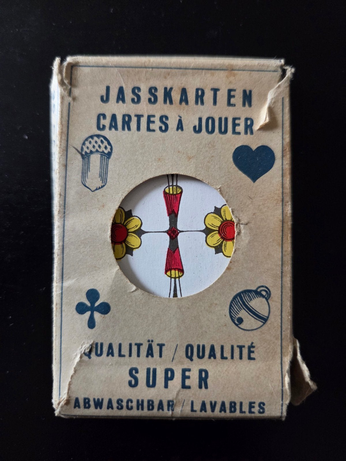pakje oude jasskarten speelkaarten jass kaarten, Ophalen of Verzenden, Gebruikt, Speelkaart(en)