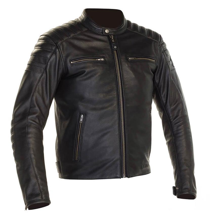 Richa DAYTONA 2 Jack Zwart INCLUSIEF BESCHERMING, Motoren, Ophalen of Verzenden, Tweedehands, Jas | leer