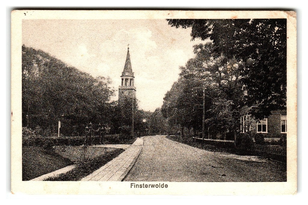Finsterwolde, Verzenden, 1920 tot 1940, Gelopen, Groningen