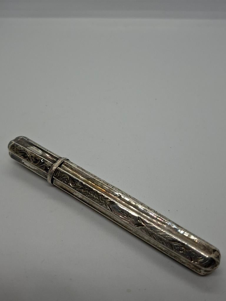 Antieke Zilveren Naaldenkoker - Circa 10 cm, Ophalen of Verzenden