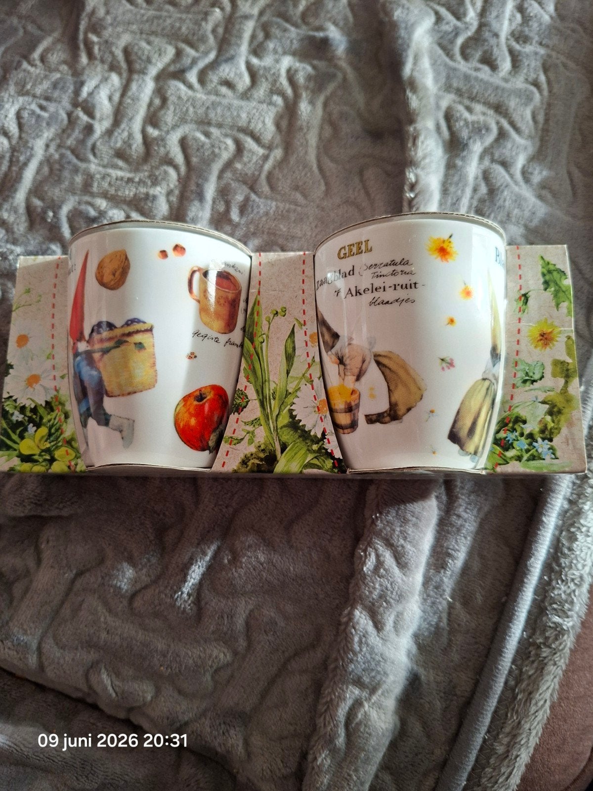 Rien Poortvliet set van 2 mini mokken., Ophalen, Nieuw, Porselein, Overige typen