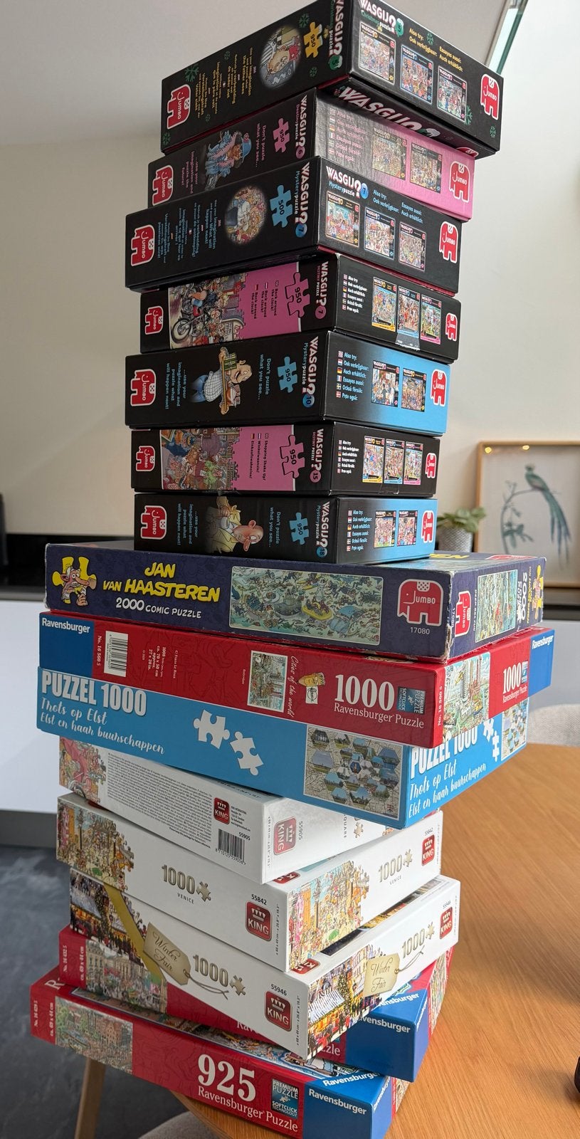 15 PUZZELS - WASGIJ + JAN VAN HAASTEREN + RAVENSBURGER
