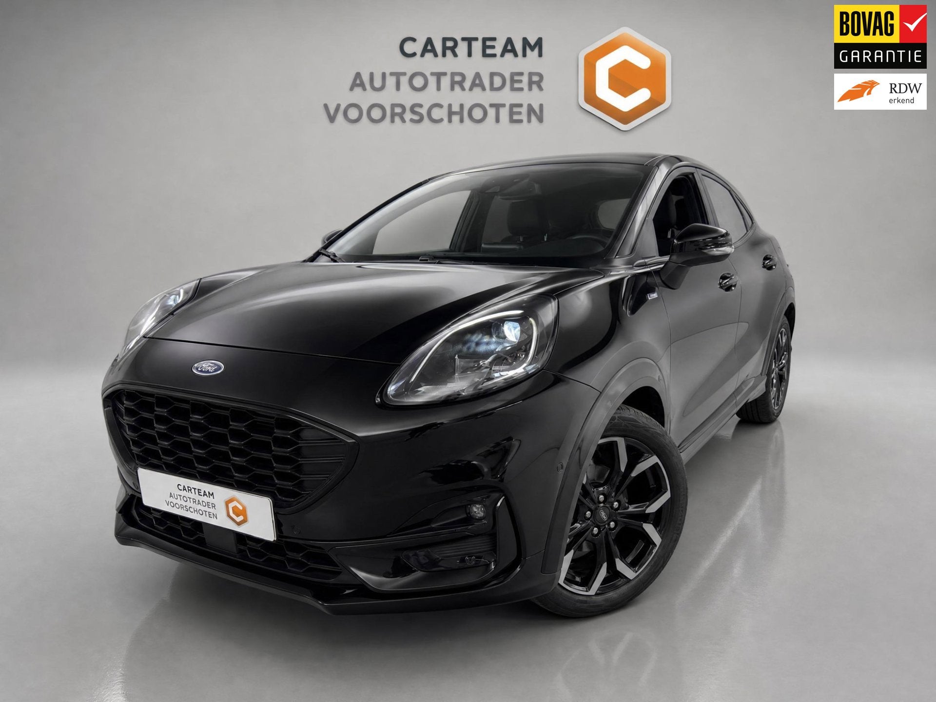 Ford Puma 1.0 EcoBoost Hybrid ST-Line X |NAP|, Zwart, Hybride Elektrisch/Benzine, 3 cilinders, SUV of Terreinwagen