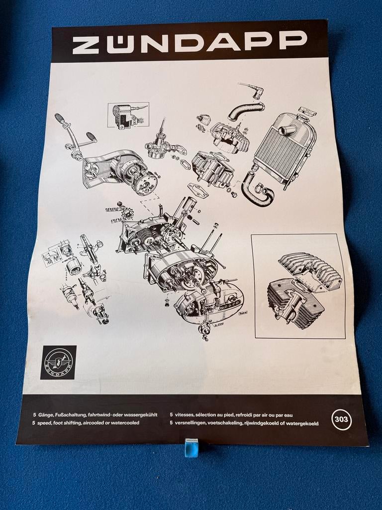 Zundapp NOS poster groot formaat (A1), Verzenden, Nieuw