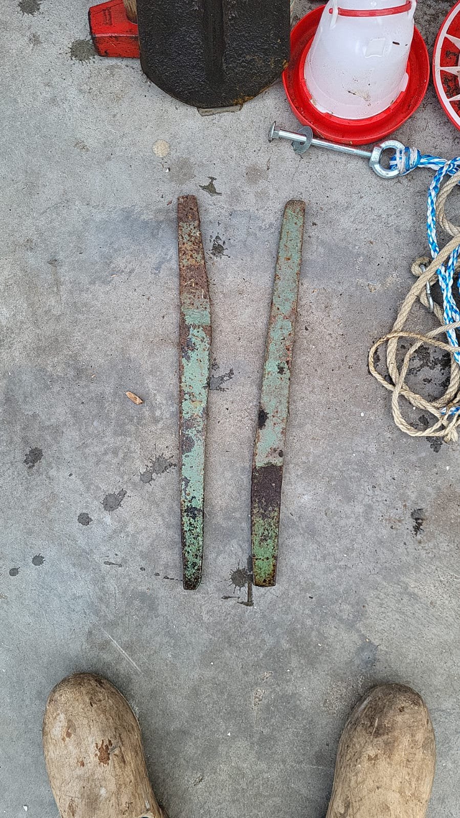 2 rongen voor ouderwetse hooiwagen, Ophalen, Gebruikt