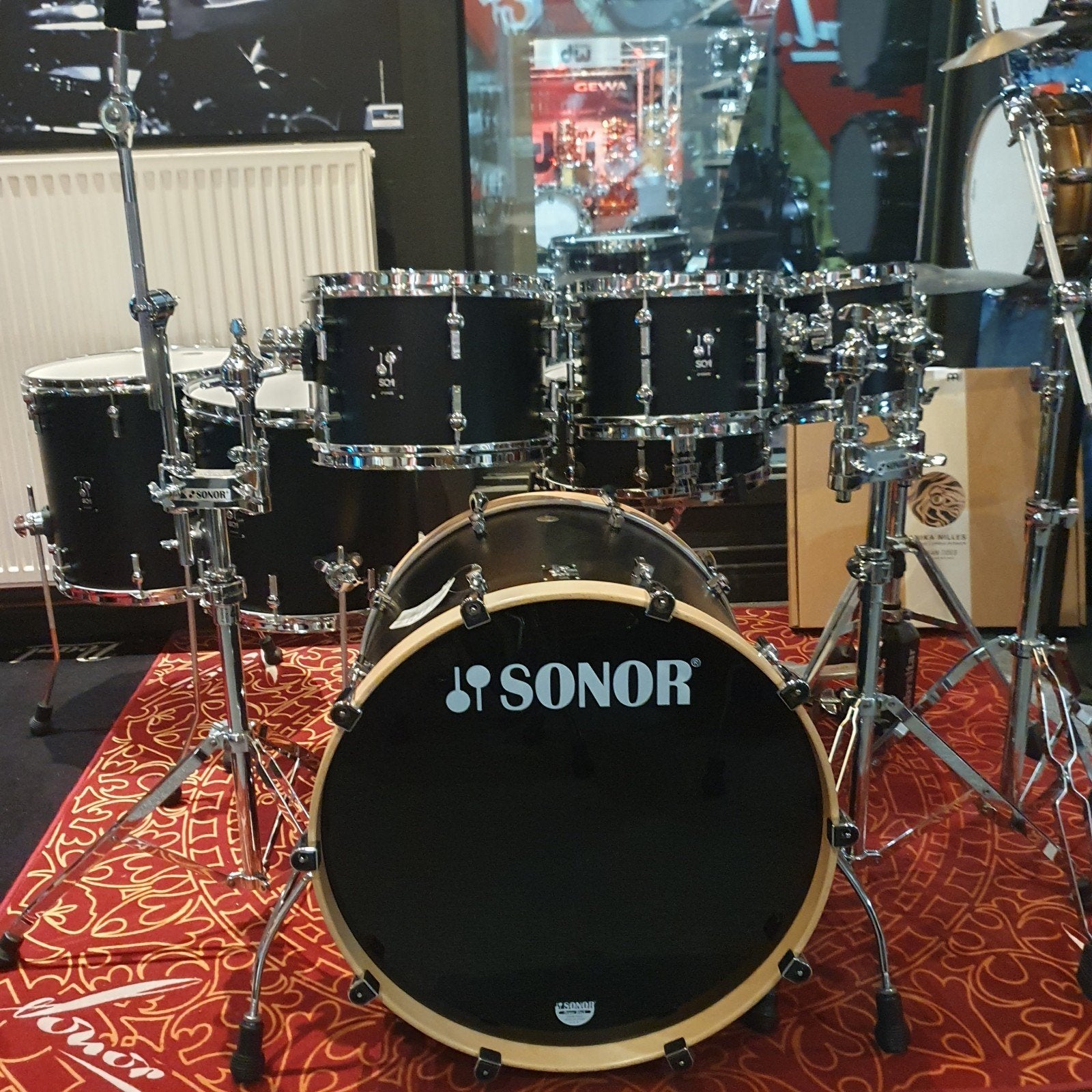 Sonor SQ1: GT black. 6 pcs shellset, Muziek en Instrumenten, Ophalen of Verzenden, Nieuw, Sonor