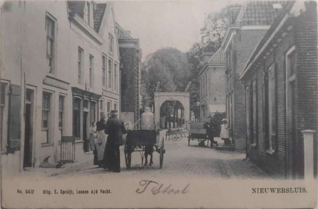 Nieuwersluis (Utrecht), Melkkar & zeldzaam Hotelstempel 1904, Ophalen of Verzenden, Voor 1920, Gelopen, Utrecht