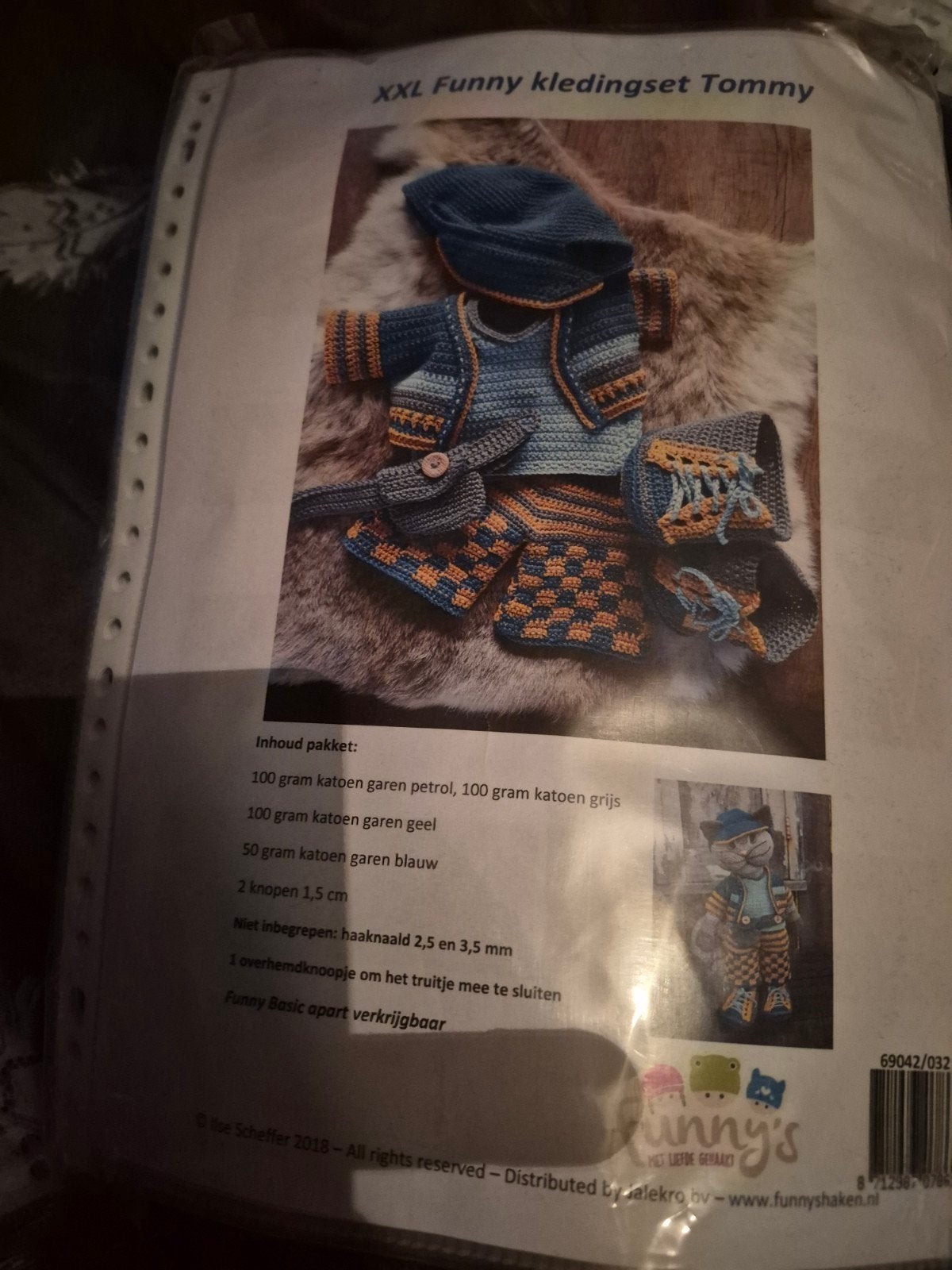 XXLfunny kledingset TommyVaste pr€20euro, Hobby en Vrije tijd, Breien en Haken, Verzenden, Haken, Patroon of Boek