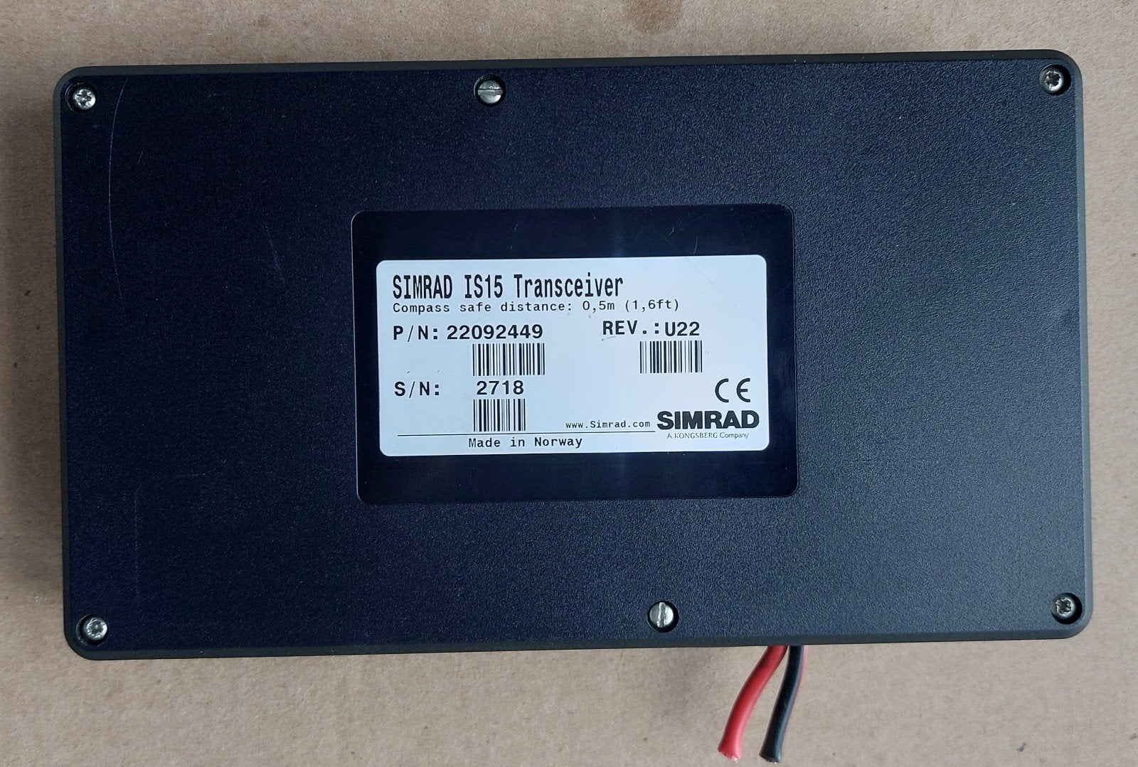 Simrad IS15 transceiver., Ophalen of Verzenden, Zo goed als nieuw, Communicatie