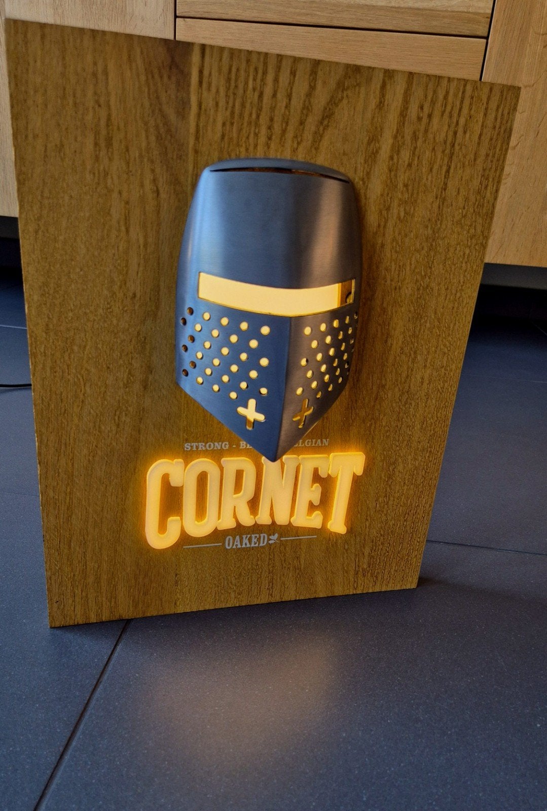 Cornet Bier Lichtreclame, Ophalen of Verzenden, Zo goed als nieuw, Overige typen, Overige merken
