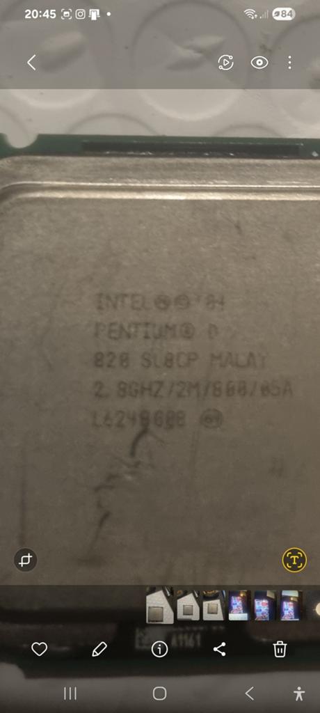 Intel Pentium D 820 Processor 2.8GHz/2M/800/05A, LGA775, Gebruikt, Intel Pentium D 820, 2-core