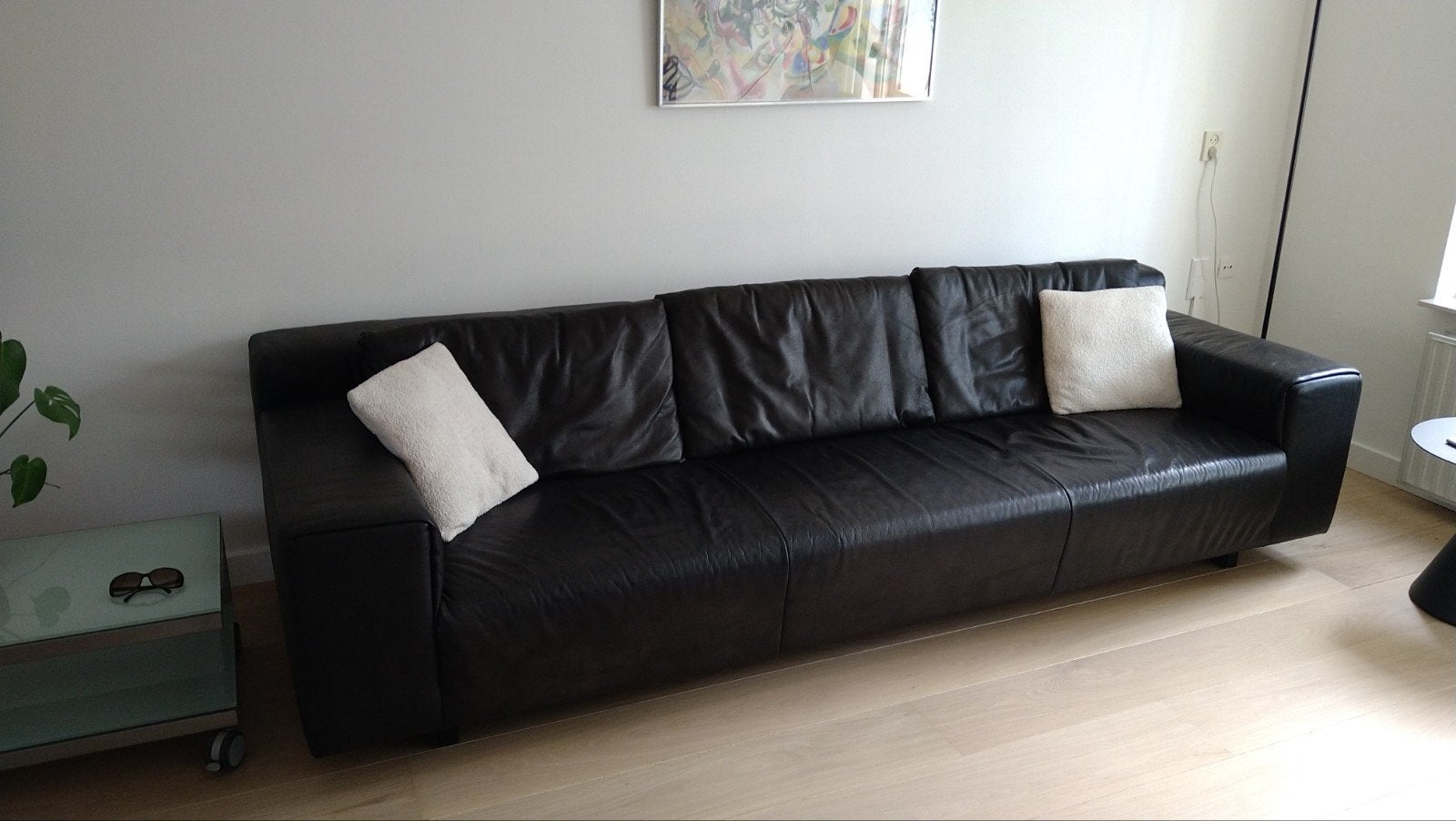 Linteloo 4-zits bank, 250 tot 300 cm, Design Linteloo, 100 tot 125 cm, Leer