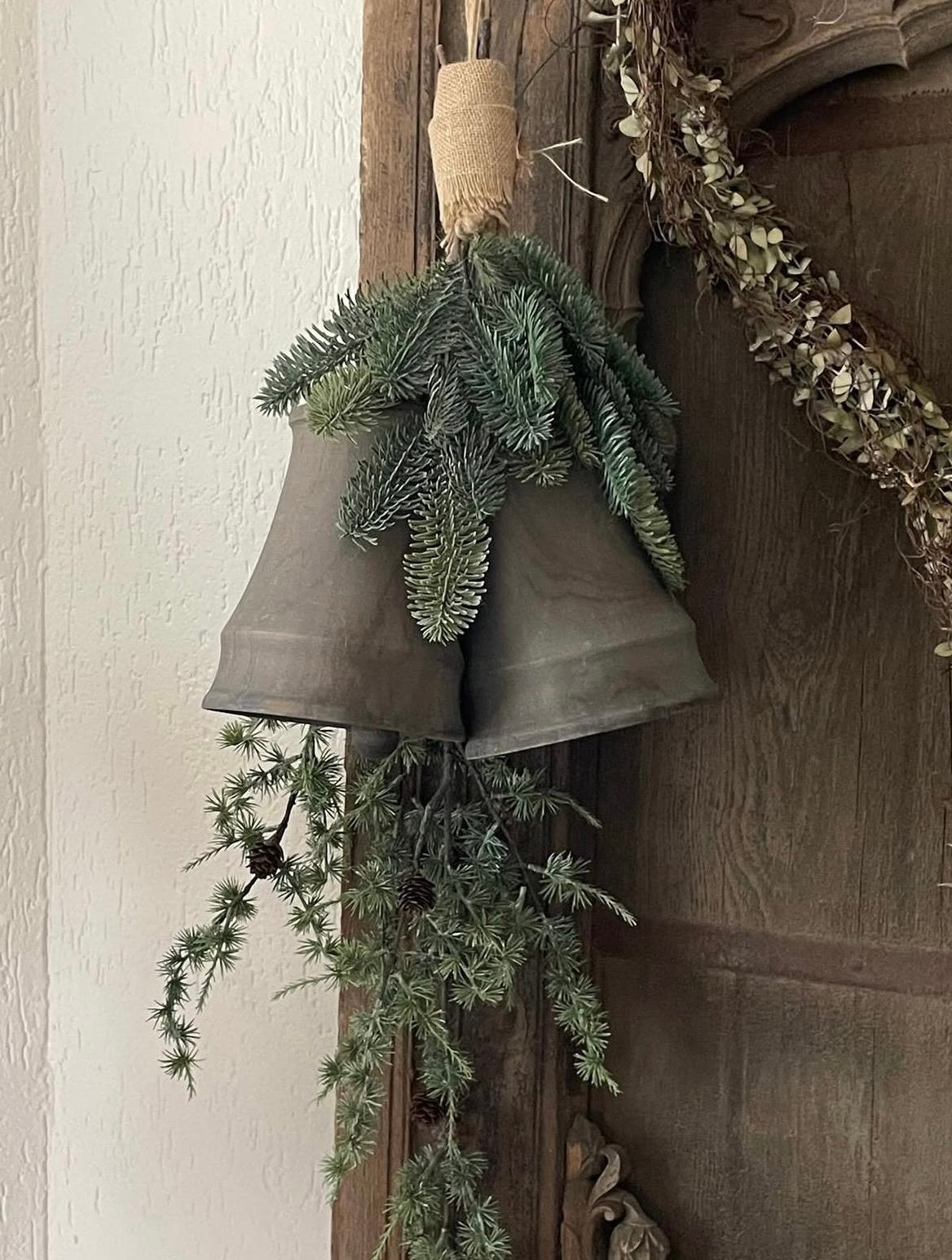 Kerstklokken van hout aura peeperkorn, Ophalen of Verzenden, Zo goed als nieuw