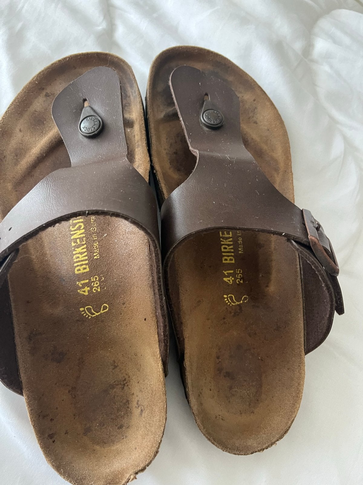 Birkenstock Gizeh teenslippers - Maat 41 - Bruin, Kleding | Heren, Schoenen, Sandalen, Bruin, Verzenden, Gedragen