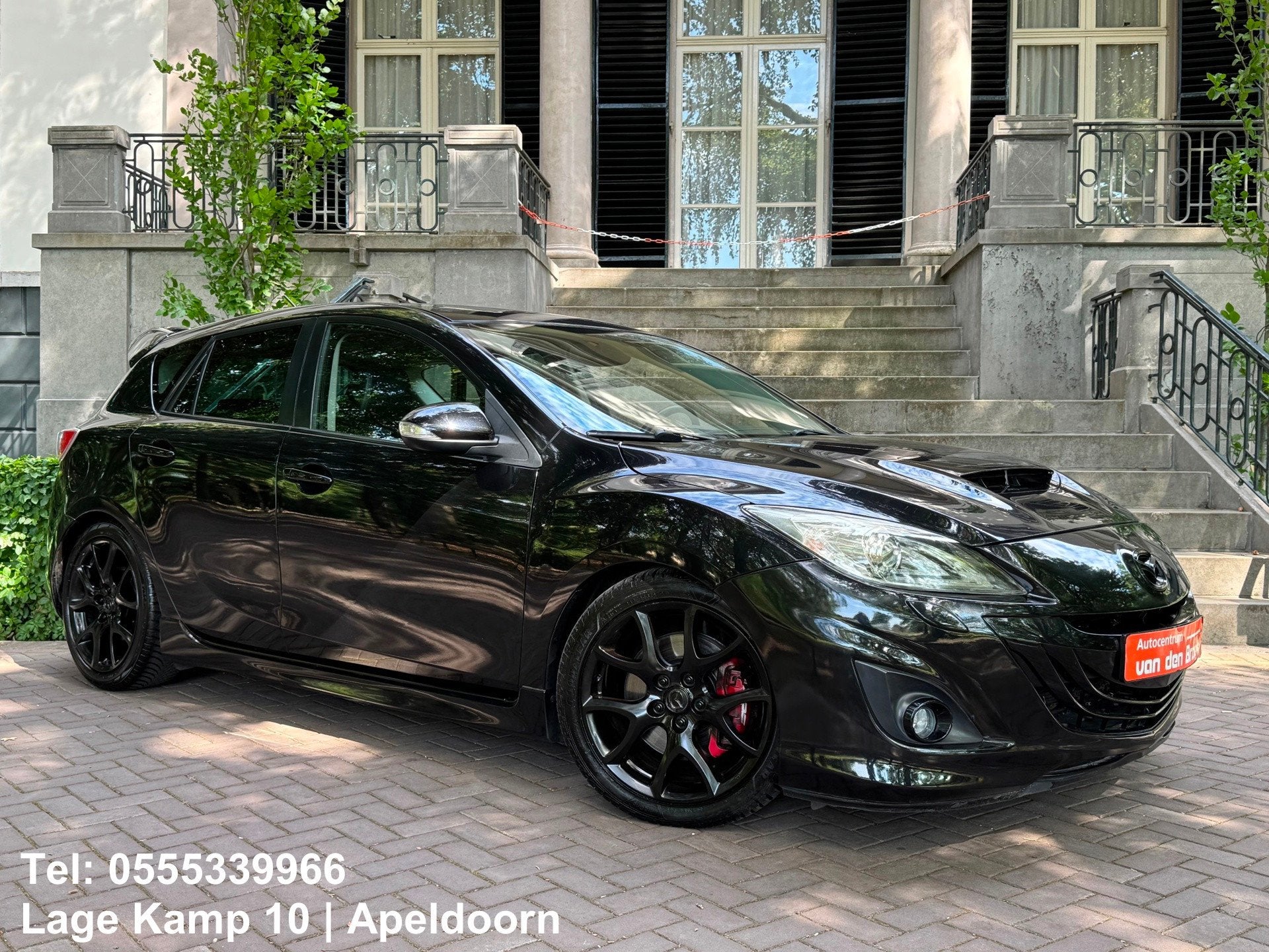 Mazda 3 2.3 DiSi Turbo MPS 260Pk Xenon Navi Climate Cruise C, Auto's, Voorwielaandrijving, Gebruikt, 4 cilinders, Leder en Stof