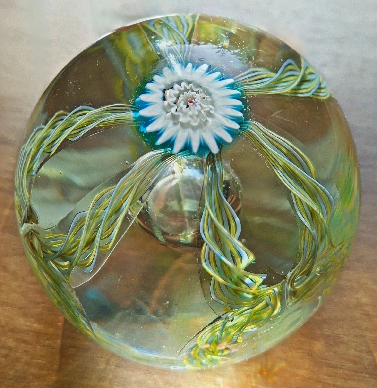 Vintage Murano Stijl Presse-Papier – Millefiori / Crown, Ophalen of Verzenden