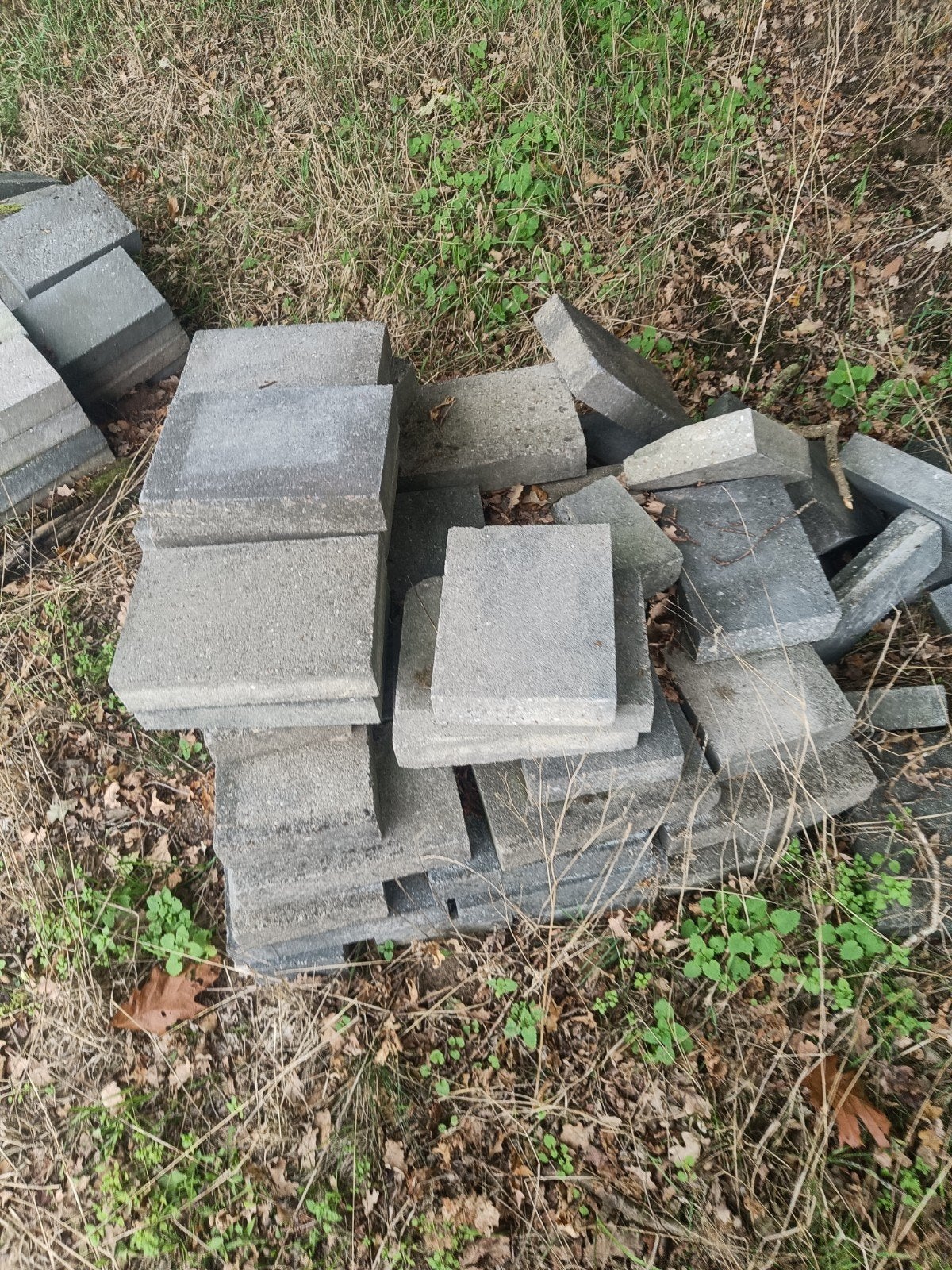 Gebruikte betontegels voor terras of pad, Ophalen, Gebruikt, 10 m² of meer, Beton