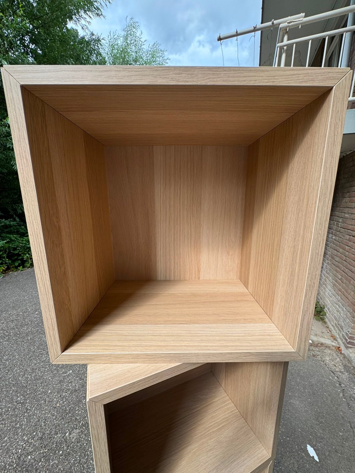 Ikea Eket Kastmodule - Eikenhout, Ophalen, Met plank(en), Minder dan 50 cm, Gebruikt