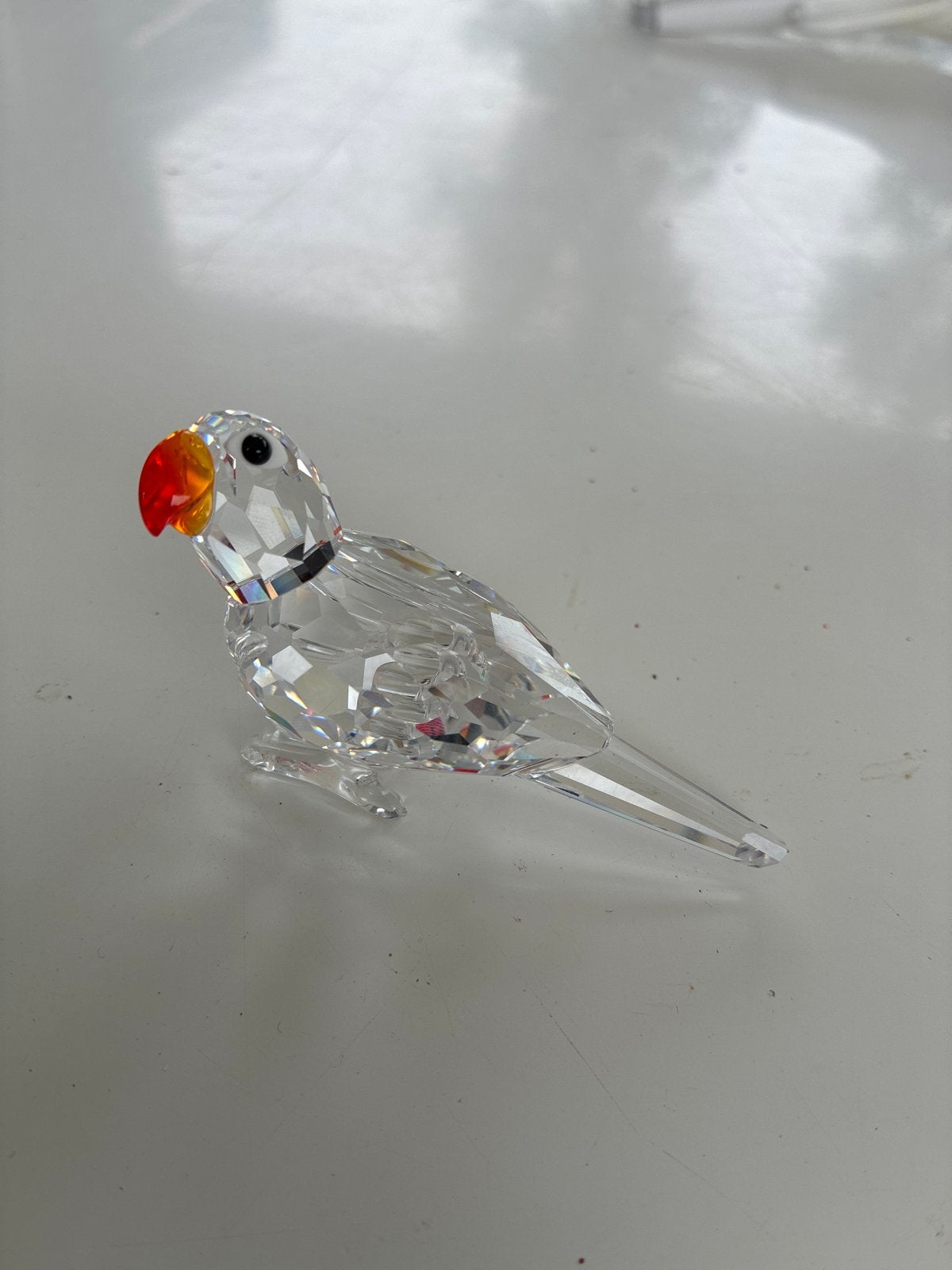Swarovski kristallen papegaai - Puntgaaf, Ophalen of Verzenden, Nieuw, Figuurtje