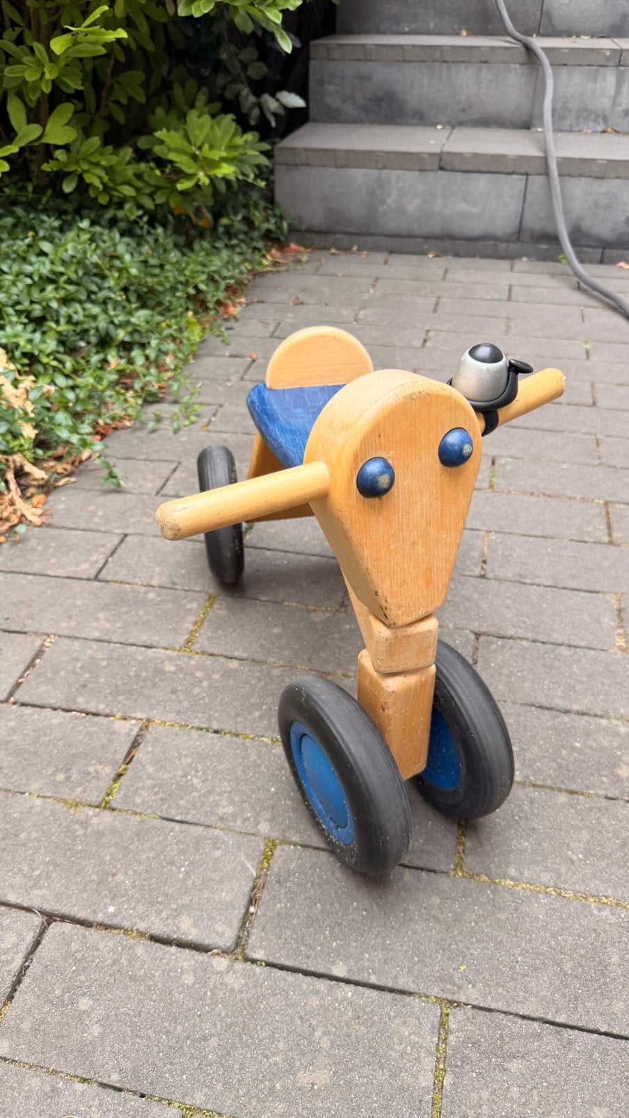 Houten loopfietsje met bel, Ophalen, Gebruikt, Loopfiets