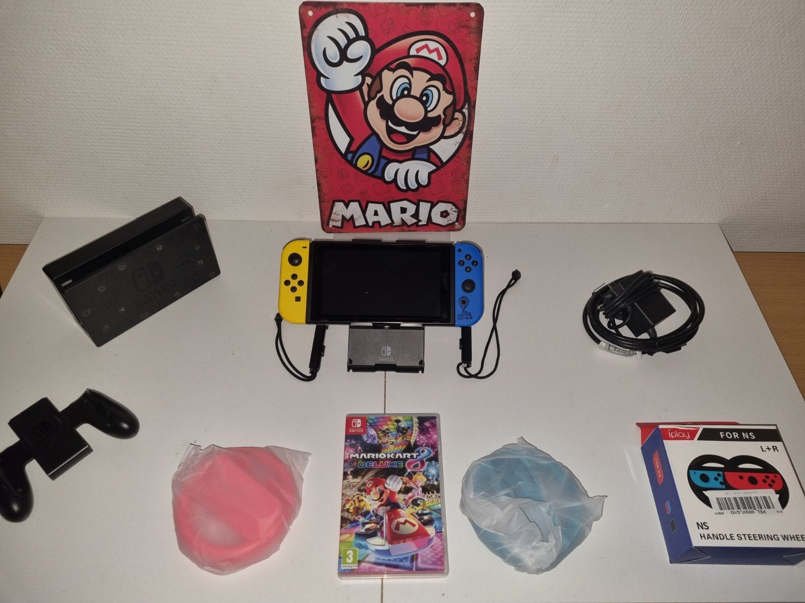Nintendo Switch Fortnite Limited Edition console +mario kart, Racen en Vliegen, Ophalen of Verzenden, X, X