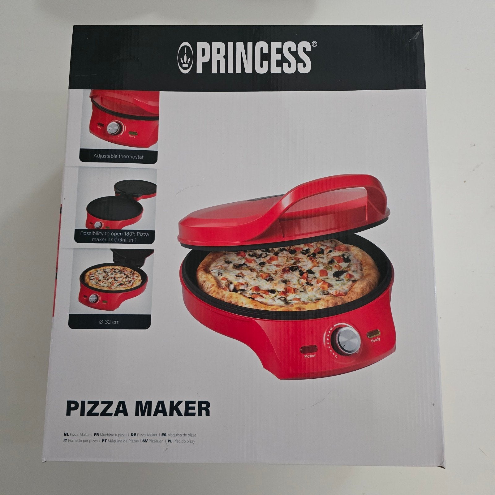 Princess Pizzamaker - Pizza en Grill in één, Witgoed en Apparatuur, Ophalen of Verzenden, Nieuw