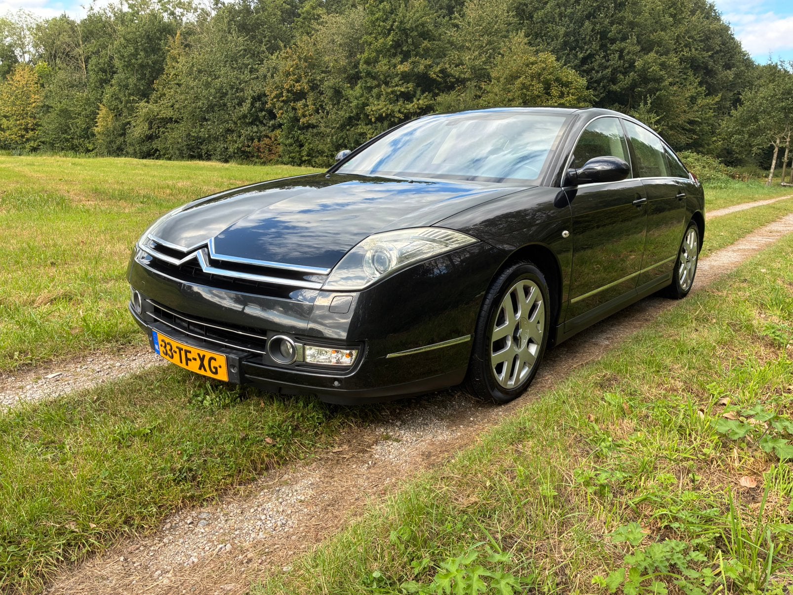 Citroën C6 2.7 Hdif V6 AUT Airco/Navi/Cruise/Luxe!, Zwart, C6, Zwart, Diesel